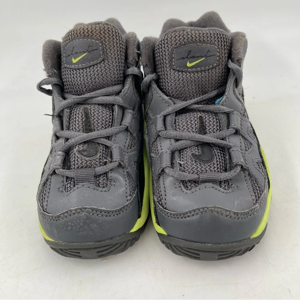 Nike Unisex Kid’s High Boots - Size 8C - Grey Yellow Sneakers Shoes